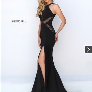 Sherri Hill Black Long Dress size 4, never worn